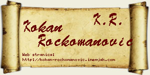 Kokan Ročkomanović vizit kartica